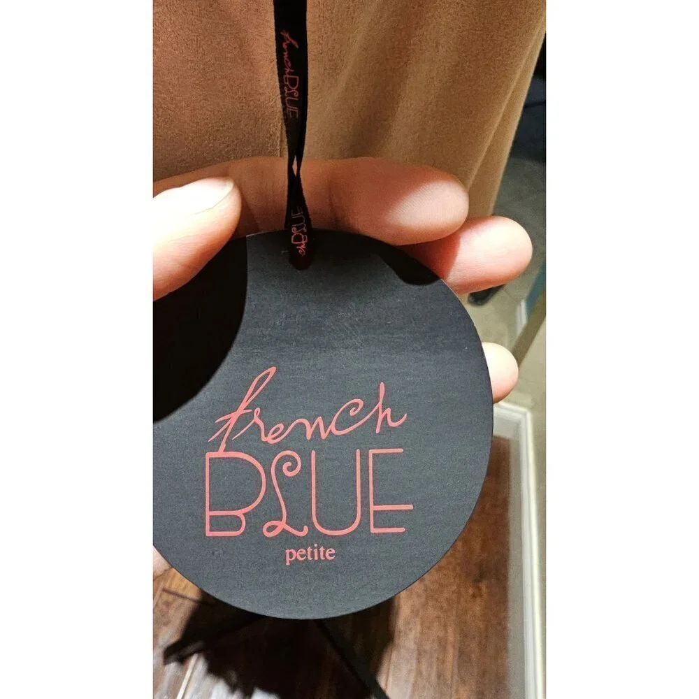 French BSue 70's Western Hippie Suede Fringe Open Vest In Blush Pink PM NWT - Picture 6 of 8